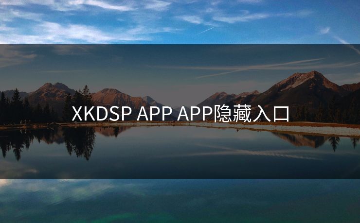 XKDSP APP APP隐藏入口